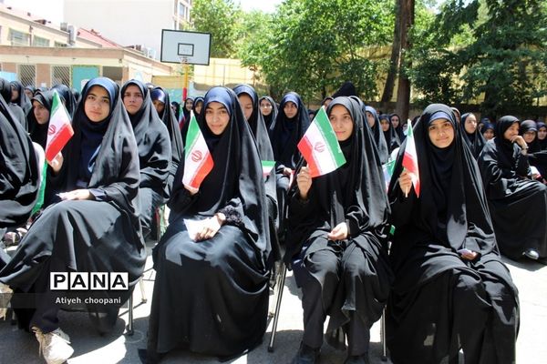 آیین نمادین گلباران محل شهادت شهید مطهری