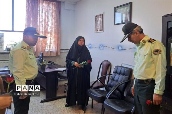 تبریک عوامل نیروی انتظامی شهرستان پاکدشت به‌مناسبت هفته معلم