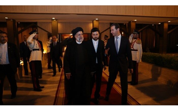 آیت‌الله رئیسی با بدرقه بشار اسد، دمشق را به مقصد تهران ترک کرد