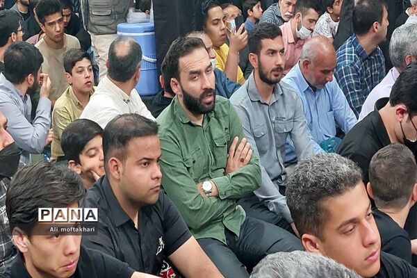 مراسم چهلمین روز شهادت شهید میلادحیدری در شهرستان‌قرچک
