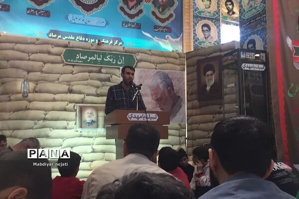 دانش‌آموزان پسر رودهن در اردوی راهیان نور یادمان عملیات مرصاد