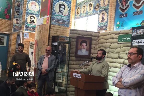 دانش‌آموزان پسر رودهن در اردوی راهیان نور یادمان عملیات مرصاد
