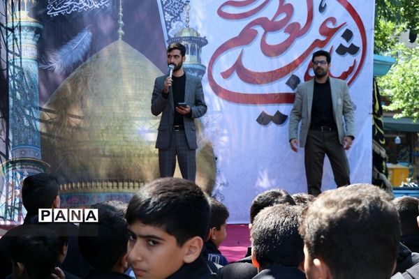 مراسم رحلت حضرت عبدالعظیم حسنی {ع} با حضور دانش‌آموزان عزادار آموزش و پرورش ناحیه 2 شهرری