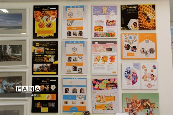 نمایشگاه قاب مهربانی در هنرستان راه روشن منطقه ۱۳