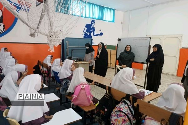 بازدید معاون آموزش ابتدایی شهر تهران از مدارس منطقه۱۸ شهر تهران