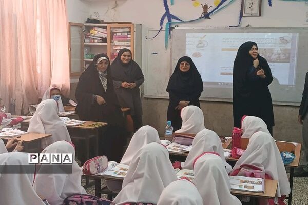 بازدید معاون آموزش ابتدایی شهر تهران از مدارس منطقه۱۸ شهر تهران