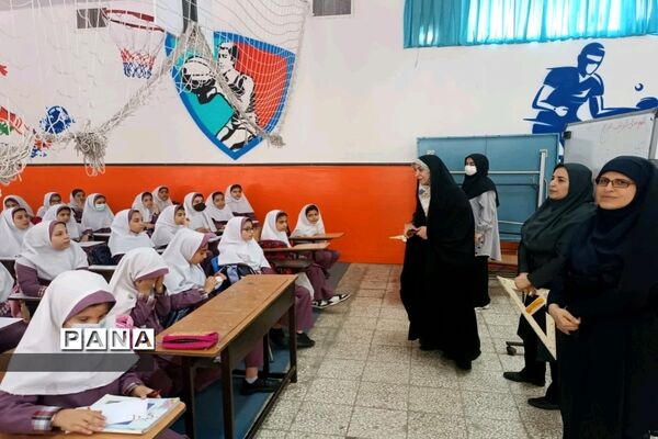 بازدید معاون آموزش ابتدایی شهر تهران از مدارس منطقه۱۸ شهر تهران