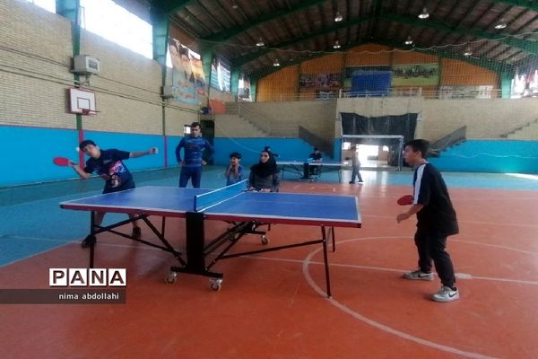 مسابقات تنیس روی میز پسران به‌مناسبت هفته معلم در کهریزک