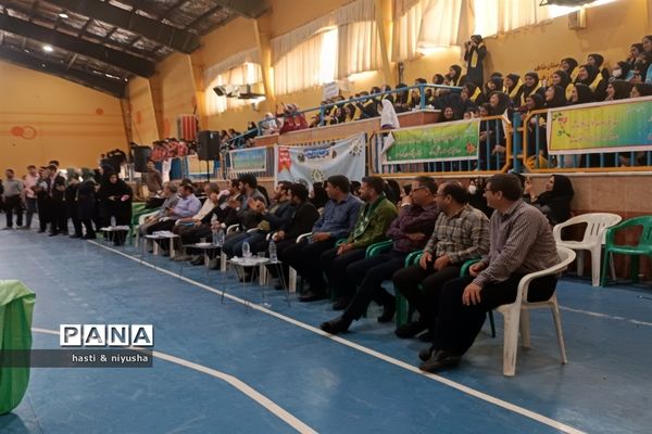 مانور تشکیلاتی سازمان دانش‌آموزی جهرم و اختتامیه المپیاد رویش