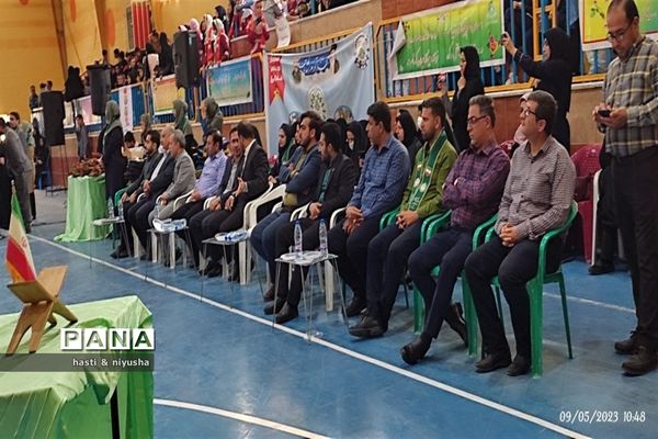 مانور تشکیلاتی سازمان دانش‌آموزی جهرم و اختتامیه المپیاد رویش