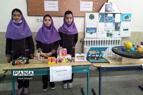 برگزاری نمایشگاه طرح جابربن حیان در دبستان معارف 6 ناحیه 3 شیراز