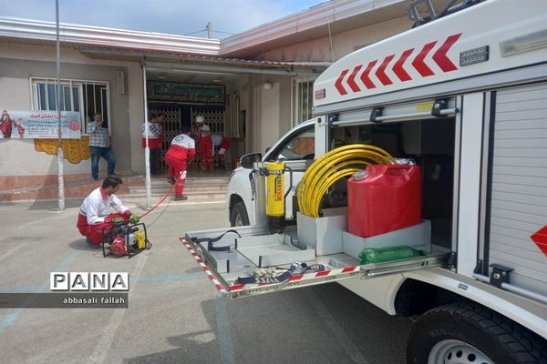 برگزاری مانور زلزله در روستای مهدیرجه گلوگاه