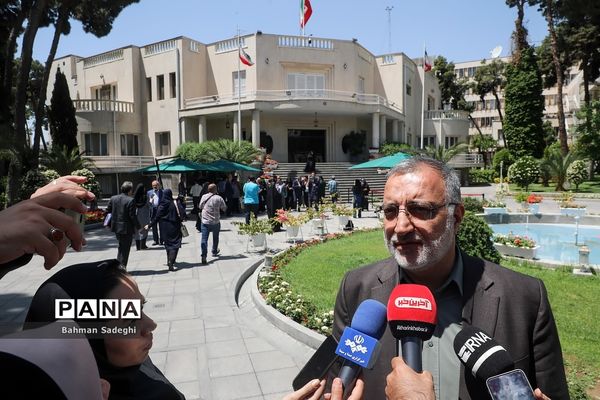 اعضای هیأت دولت در جمع خبرنگاران- ۲۰ اردیبهشت