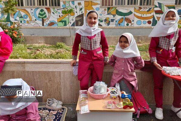 برگزاری بازارچه کسب و کار دانش‌آموزی در دبستان بوستان شهرستان بن
