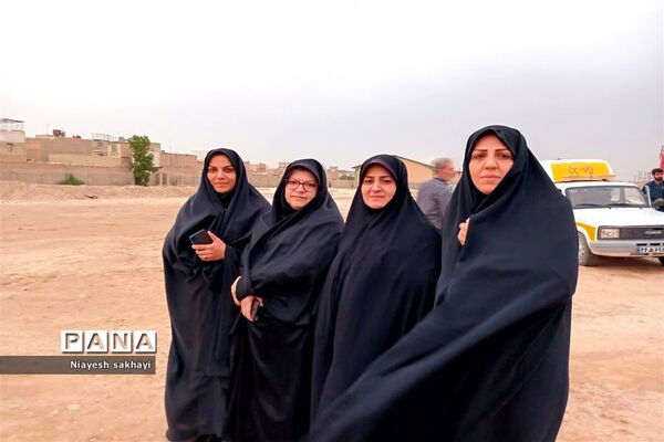 آیین خشت‌گذاری مدارس در شهرستان ورامین