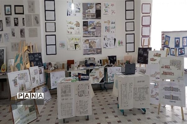 نمایشگاه کار آفرینی در هنرستان شهید حقیقی