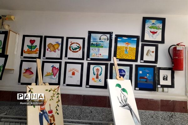 نمایشگاه نقاشی عفاف در شهرستان ورامین