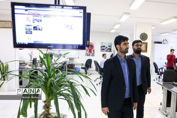حضور رئیس سازمان بسیج رسانه در خبرگزاری پانا