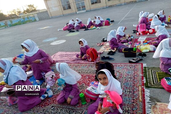 برگزاری اردوی درون مدرسه‌ای در دبستان بعثت شهرستان ابرکوه