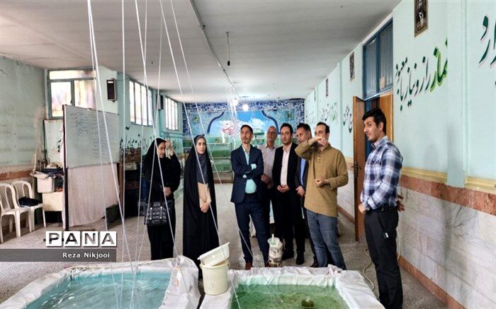 ایجاد حوضچه‌های پرورش ماهی در مدرسه دانش ناحیه یک بهارستان