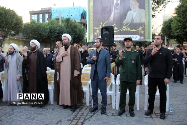 مراسم عزاداری مردم اسلامشهر در سالروز شهادت امام جعفر صادق(ع)