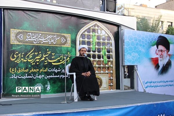 مراسم عزاداری مردم اسلامشهر در سالروز شهادت امام جعفر صادق(ع)