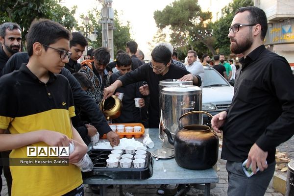 مراسم عزاداری مردم اسلامشهر در سالروز شهادت امام جعفر صادق(ع)