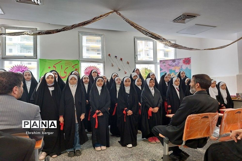 جشن سالروز میلاد حضرت معصومه (س) در مدرسه حضرت‌معصومه(س) منطقه ۵