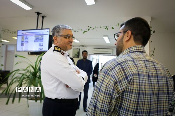 بازدید جانشین رئیس پلیس راهور از خبرگزاری پانا