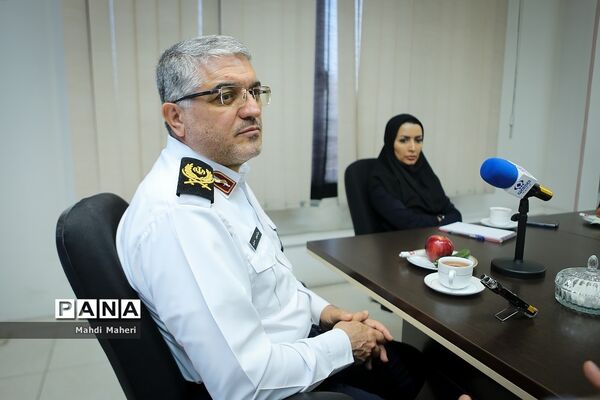 بازدید جانشین رئیس پلیس راهور از خبرگزاری پانا