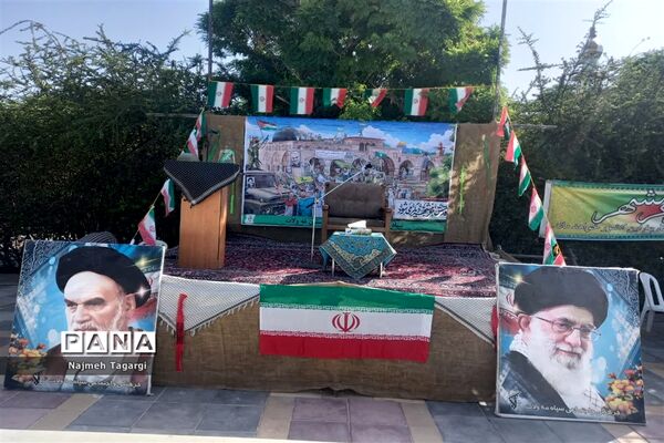 مراسم سوم خرداد، سالروز فتح خرمشهر در جوار شهید گمنام شهر فیض‌آباد