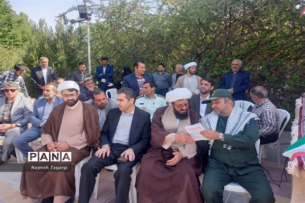 مراسم سوم خرداد، سالروز فتح خرمشهر در جوار شهید گمنام شهر فیض‌آباد