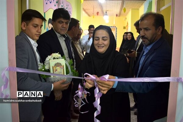 افتتاح اتاق تربیت‌بدنی شهید ابراهیم هادی آموزشگاه حکیم ملا عبدالله بهاباد