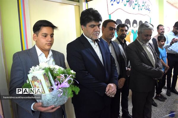 افتتاح اتاق تربیت‌بدنی شهید ابراهیم هادی آموزشگاه حکیم ملا عبدالله بهاباد