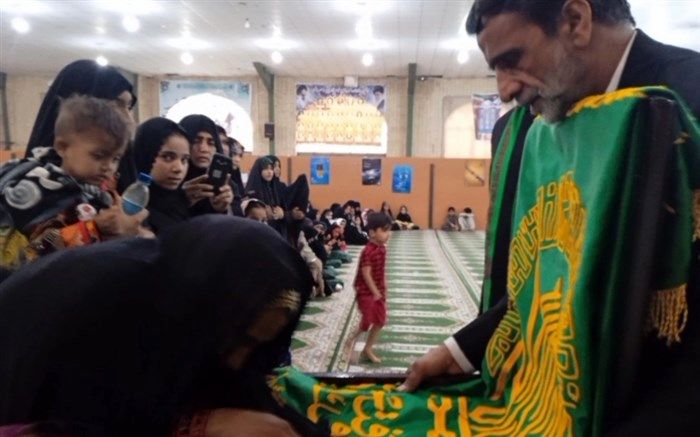 پرچم حرم مطهر رضوی در دلگان