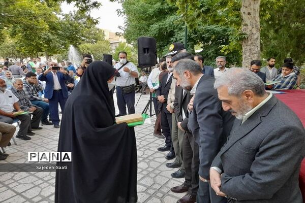 مراسم گرامیداشت ولادت با سعادت هشتمین اختر تابناک آسمان در میدان آیت الله سعیدی منطقه ۱۴