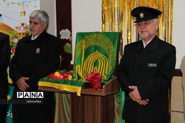 برگزاری آیین پرچم‌گردانی حرم مطهر امام‌رضا(ع) در آموزشگاه امام‌رضا(ع) فیروزکوه