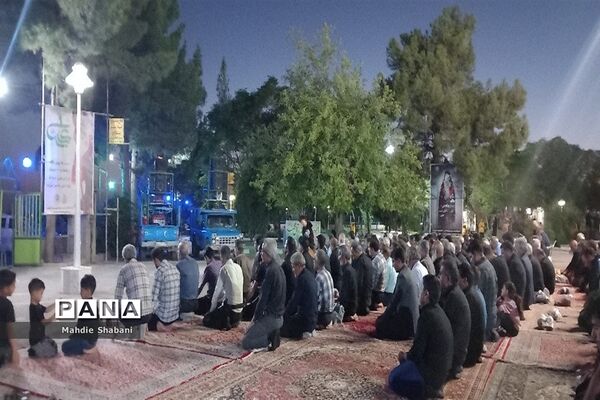 حضور هیات مذهبی شهر فرح دشت در امامزاده سید محمد کاشمر