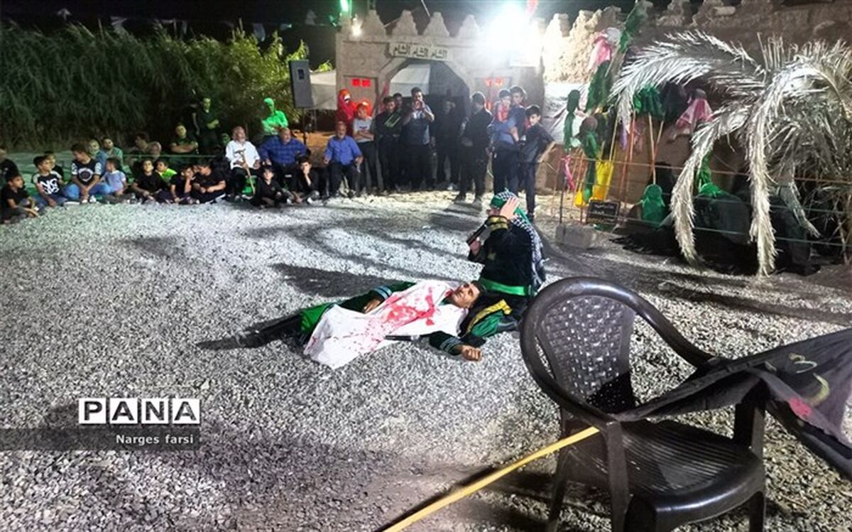 آیین تعزیه‌خوانی در نمایشگاه «غنچه‌های خونین»