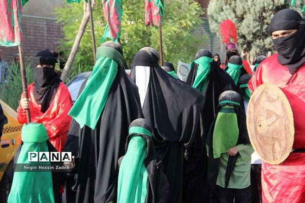 حرکت نمادین کاروان اسرای کربلا در اسلامشهر