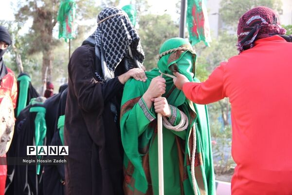 حرکت نمادین کاروان اسرای کربلا در اسلامشهر