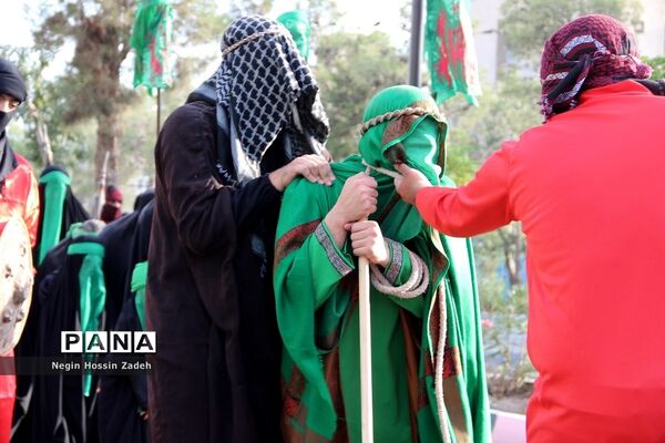 حرکت نمادین کاروان اسرای کربلا در اسلامشهر