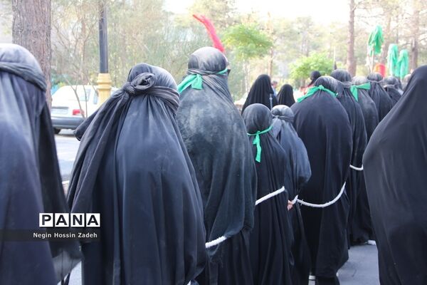 حرکت نمادین کاروان اسرای کربلا در اسلامشهر
