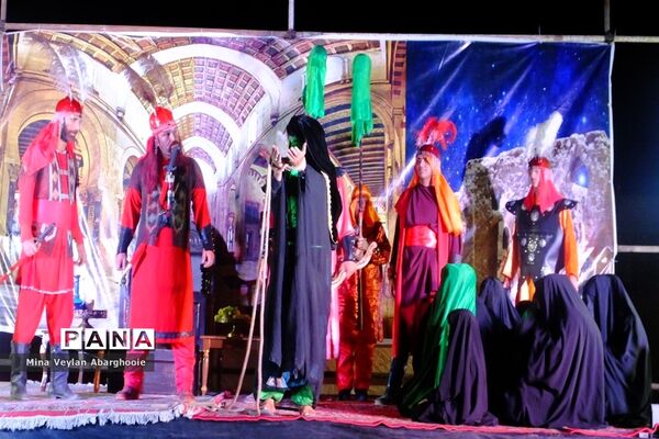 اجرای نمایش مذهبی اسیران عشق در شهرستان پیشوا