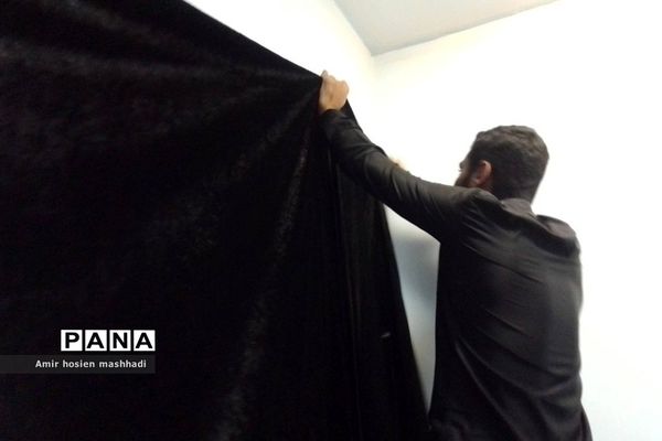 مراسم عزاداری محفل ریحانه‌الحسین بسیج دانش‌آموزی رودهن در دهه سوم محرم