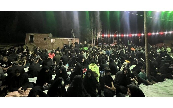 مراسم عزاداری  شهادت امام سجاد علیه السلام در روستای الزگ، کامو کاشان
