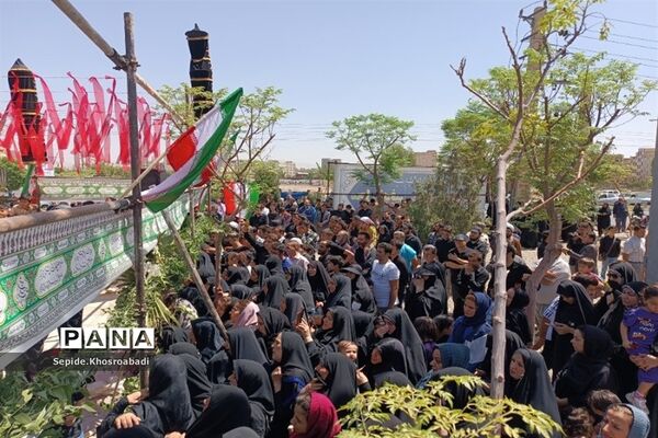 تشییع پیکر شهید گمنام در پاکدشت