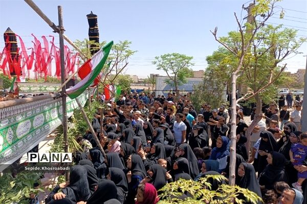تشییع پیکر شهید گمنام در پاکدشت