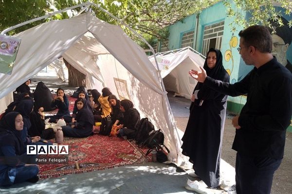 حضور دانش‌آموزان شهرستان قرچک در اردوی مثبت هشتادیا واقع در اردوگاه شهدای مظفر پاکدشت