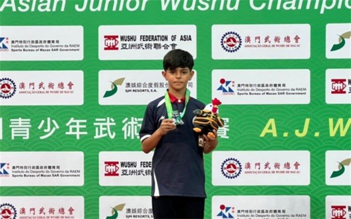 ووشو قهرمانی آسیا؛ اولین مدال کاروان ایران بر گردن نوجوان ایرانی، سامیار نقره‎‌ای شد